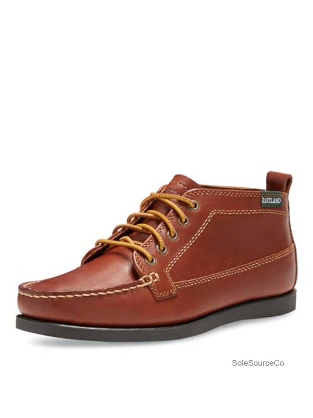 Leather Moc Toe Hiking Boot Ankle High Lace Up Cushioned